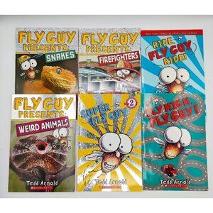 Lot of 6 Fly Guy Tedd Arnold Scholastic Readers Children Books Softcover